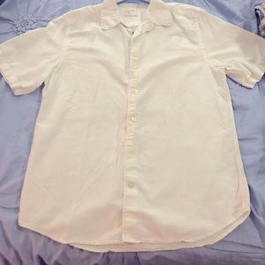 Button shirt, Old Navy, small, no stains, machine washable, 55% linen 45% cotton